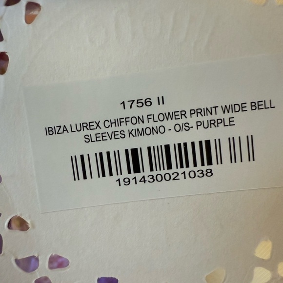 Anthropology NWT Muche & Muchette Free Peope Ibiza Kimono maxi beach robe OS - Picture 4 of 11